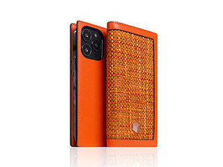 SLG Design SLG Design Edition Calf Skin Leather Diary for iPhone 13 Pro 手帳型ケース オレンジ SD22131i13POR｜エムスタ