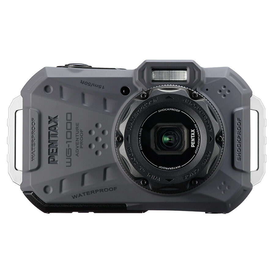 【お得なセットもあります】 PENTAX ペンタックス WG-1000 グレー 防水コンパクトデジタルカメラ|エムスタ