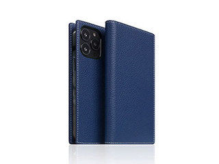 SLG Design SLG Design Full Grain Leather Case for iPhone 13 Pro 手帳型ケース ネイビーブルー SD22128i13PNB｜エムスタ
