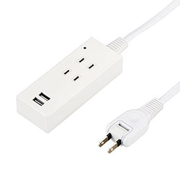 YAZAWA 【10個セット】 YAZAWA 雷ガード付2AC2USB2.1A2.5m ホワイト Y02K4025WH2UX10 15,346円