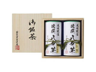 ノーブランド名 袋布向春園中央局 八女茶詰合せ(桐箱入) L2130086