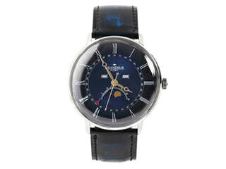 GRANDEUR GRANDEUR グランドールプラス メンズウォッチクラシカルムーンフェイズアドバンテックレザーシリーズ ブル 18,216円