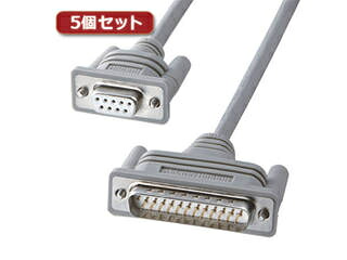 サンワサプライ 【5個セット】 サンワサプライ RS-232Cケーブル KRS-3106FK2X5