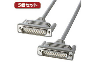 サンワサプライ 【5個書き割り】 サンワサプライ RS-232C有線テレビ(25pin/はりつけ台・非同期メール交換・3m) KRS-007KX5