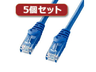 サンワサプライ 【5個仕掛ける】 サンワサプライ 科目6UTPLAN有線テレビ 天使の都市-Y6-15BLX5