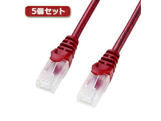 サンワサプライ 【5個書き割り】 サンワサプライ ツメ折れ押しとどめるCAT5eLAN有線テレビ 天使の都市-Y5TS-15RX5