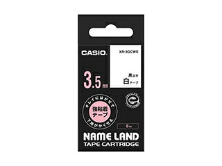 カシオ計算機 【5個セット】 カシオ計算機 ネームランド キレイにはがせる強粘着テープ 白 3.5mm XR-3GCWEX5