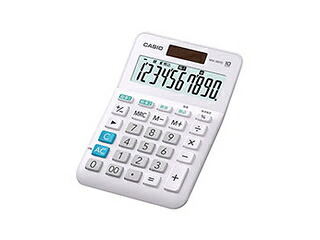 カシオ計算機 【5個セット】 カシオ計算機 W税率電卓 ミニジャストタイプ 10桁 ホワイト MW-100TC-WE-NX5