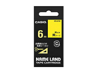 カシオ計算機 【5個セット】 カシオ計算機 ネームランドテープ6mm 黄 XR-6YWX5