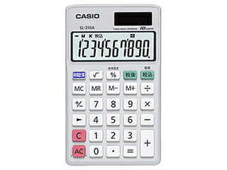カシオ計算機 【5個セット】 カシオ計算機 スタンダード電卓 手帳タイプ 10桁表示 SL-310A-NX5