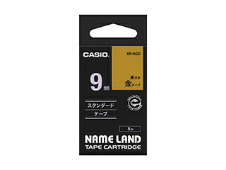 カシオ計算機 【5個セット】 カシオ計算機 ネームランドテープ9mm 金 XR-9GDX5