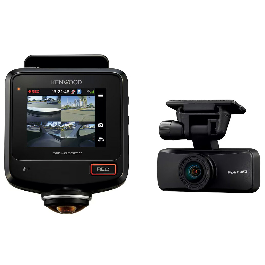 KENWOOD ケンウッド DRV-G60CW 360&deg;撮影対応2カメラドライブレコーダー｜エムスタ