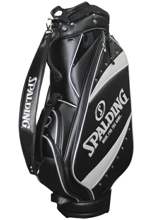 LEZAX/レザックス SPALDING 9.5型キャディバッグ 【ブラック】 SPCB-3466|エムスタ