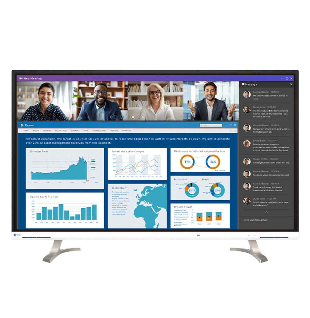 EIZO FlexScan 42.5in色合い液晶管する(3840x2160) EV4340X-WT