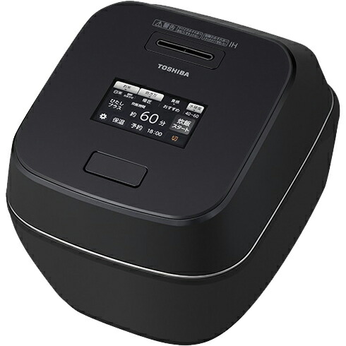 【同梱不可】 TOSHIBA 東芝 RC-10ZWW-K(グランブラック) 真空圧力IH 1.0L炊き(約0.5~5.5合) 【日時指定不可】 【銀振・代引不可】|エムスタ