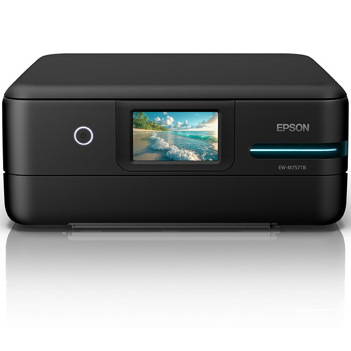 EPSON エプソン A4カラーインクジェット複合機 エコタンク/5色インク/4.3型タッチパネル EW-M757TB ブラック 単品購入のみ可（同一商品であれば複数購入可） クレジットカード決済 代金引換決済のみ