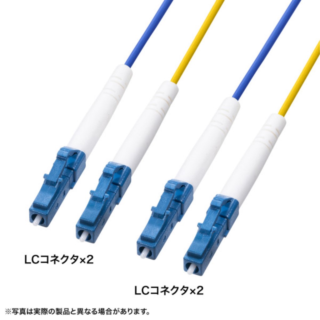 SANWA SUPPLY サンワサプライ HKB-WRB2M3LCLC-05 防水ロバスト光ファイバケーブル(マルチ50μmOM3、2芯、両端LCx2、5m)