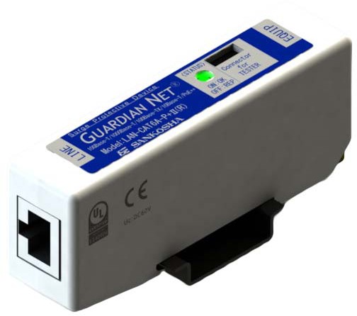 楽天市場】サンコーシヤ LAN-CAT6A-P+II(R)[CAT6A対応 LAN用SPD(劣化