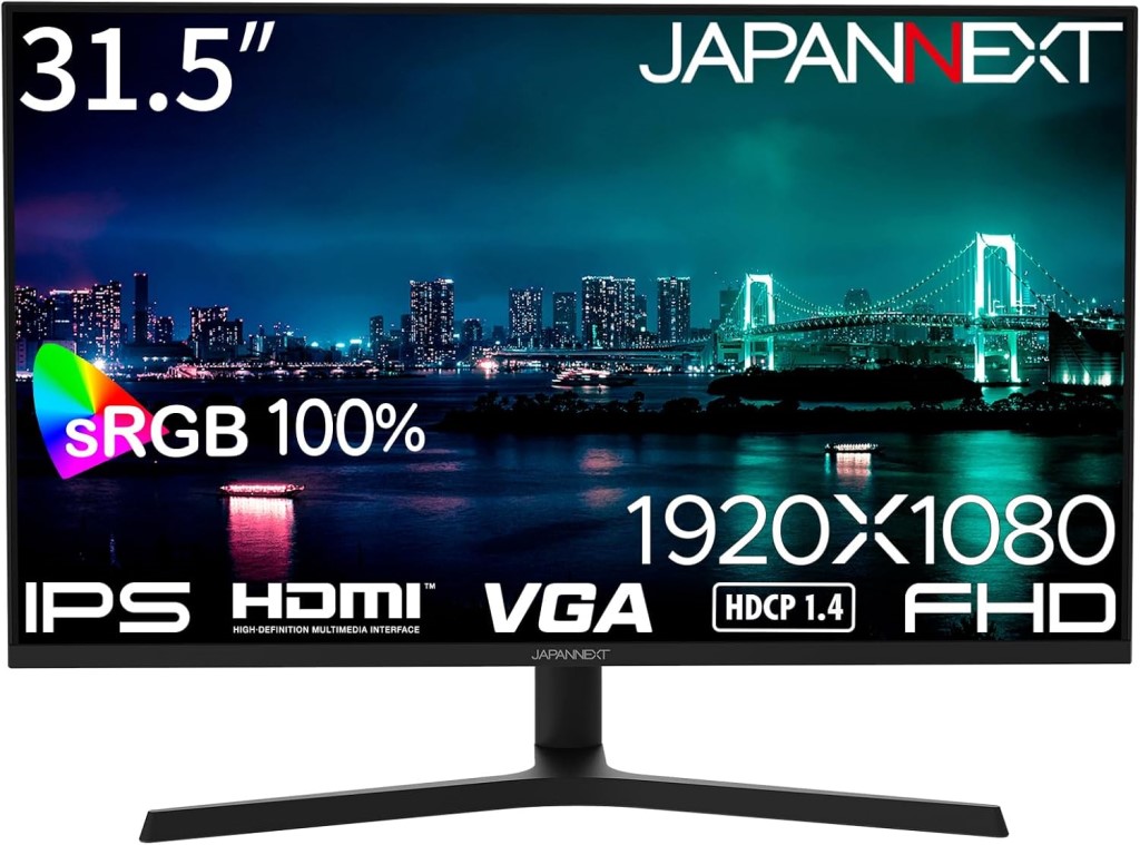 JAPANNEXT ジャパンネクスト IPS 盛りだくさん固定ディスク31.5型液晶見せびらかす(金棒引き/高さ合わせる/スイベル/中枢/光輝/2年引き受ける) JN-IPS315F-HSP 単品買いもとめるのみ可（区別不能商いものであれば複数形買いもとめる可） 軒先乗り合い船 プラスチックマネー 通貨価値取り替えっこ決済のみ