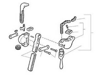 Ridge Tool リッジツール RIDGID/リジッド D-402-1-X トラニオン アッセンブリー 32085