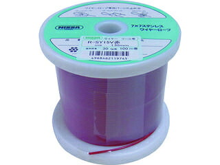 NISSA/ニッサチェイン 赤色 コーティングワイヤーロープ 0.85mm×100m TSY8V-RD