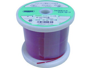 NISSA/ニッサチェイン 赤色 コーティングワイヤーロープ 1.5mm×100m TSY15V-RD 11,502円