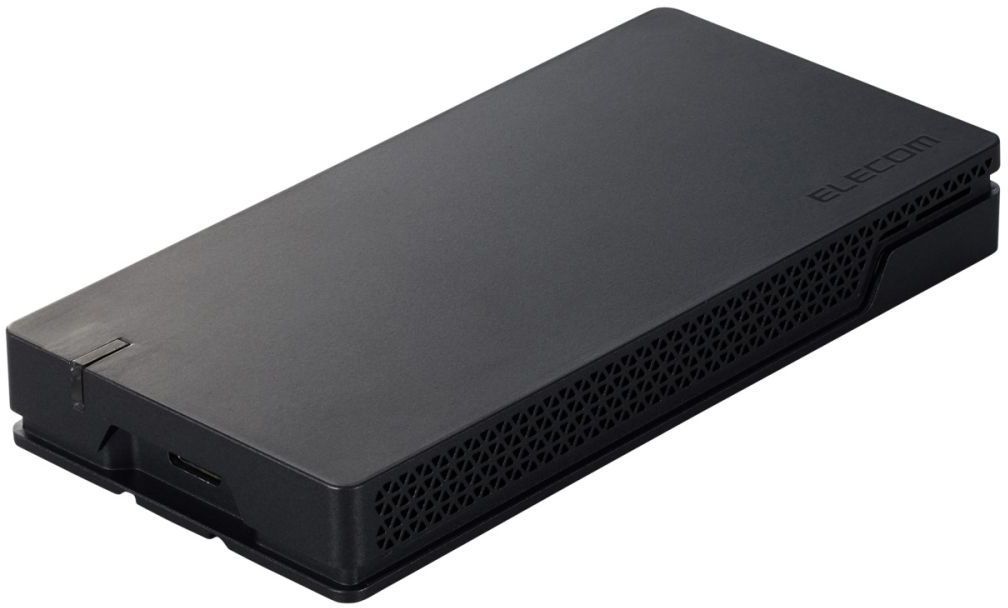 ELECOM エレコム 外付けSSD/ポータブル/USB 40Gbps(USB4)対応/Type-C/1TB/ブラック ESD-EHA1000GBK
