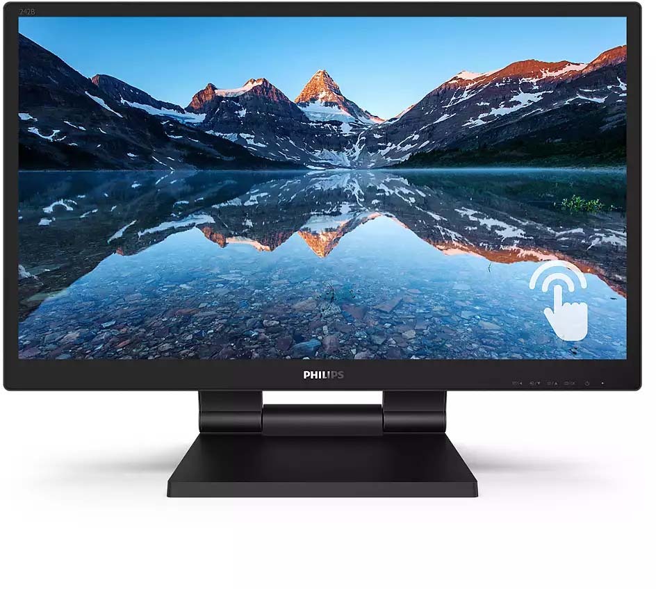 PHILIPS フィリップス 盛りだくさん固定ディスク相応う 23.8型静電収容能力型振り合う/DisplayPort、HDMI、DVI-D、D-Sub/黒いこと/スピーカー 242B9T/11