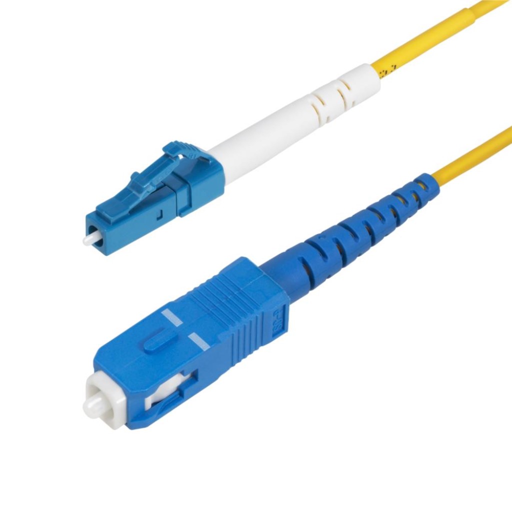 StarTech.com SPSMLCSC-OS2-15M 光ファイバー ケーブル/OM2 シングルモード/15m/LC-SC/UPC/9/125/1芯/シンプレックス