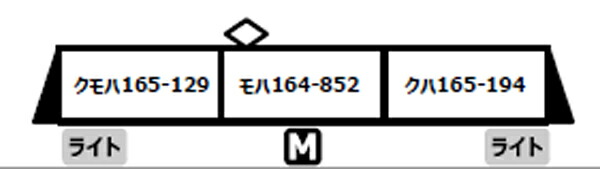MICRO ACE マイクロエース 165系「アルファ」　3両セット A3971