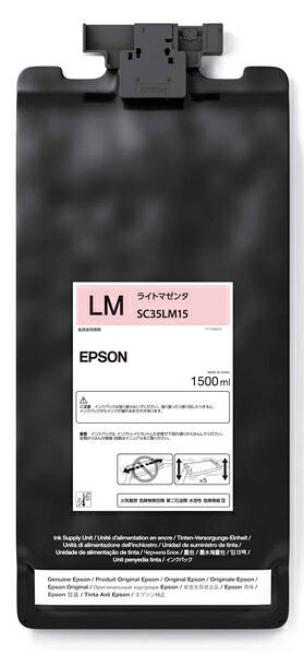 EPSON エプソン SureColor用 インキ風呂敷き包み/1500ml（ライトマゼンタ） SC35LM15 PCサプライ・消耗品-パソコン・周辺機器-インクカートリッジ