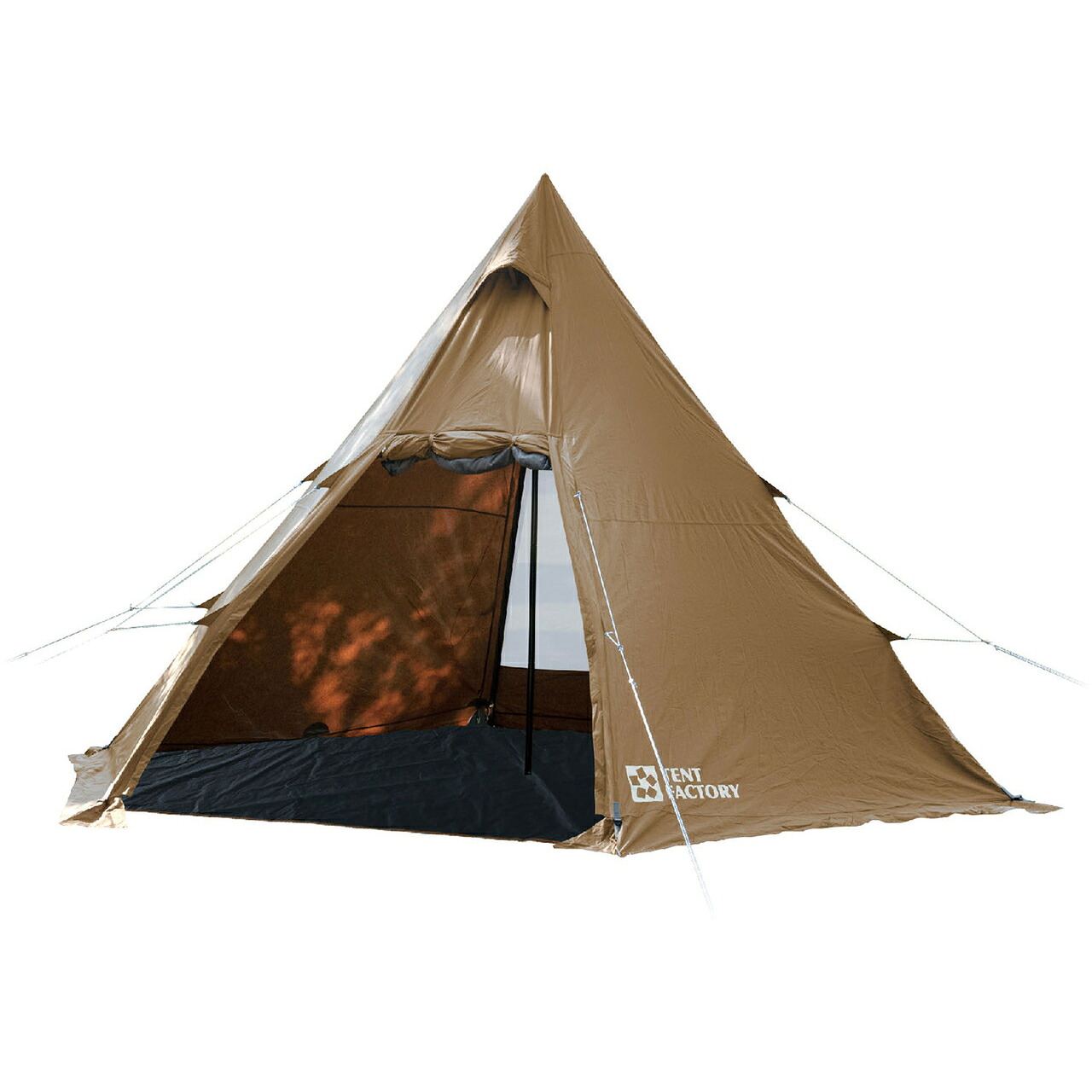 TENT FACTORY テントファクトリー Hi-TCワイドワンポールテントRG ベージュ TFTCP6RG｜エムスタ