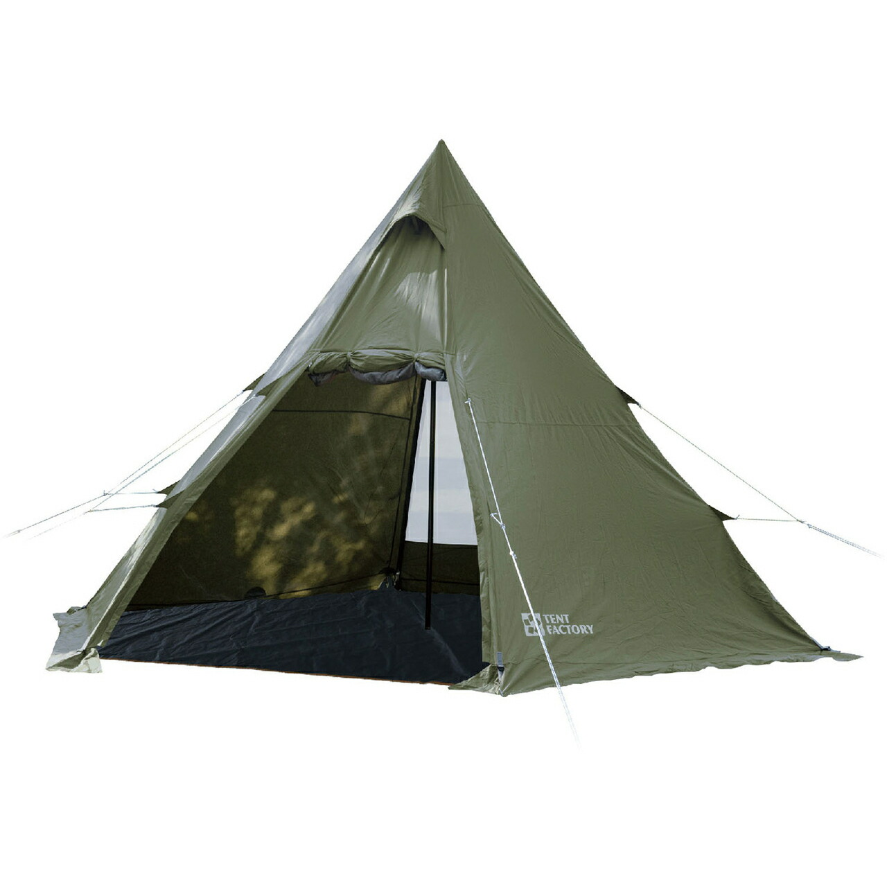 TENT FACTORY テントファクトリー Hi-TCワイドワンポールテントRG カーキグリーン TFTCP6RG