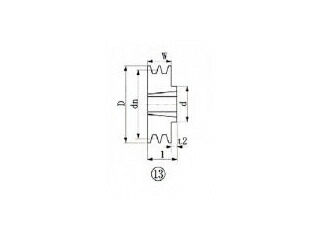 EVER-ON エバオン ブッシングプーリー SPB 195mm 溝数2 SPB195-2 6,938円