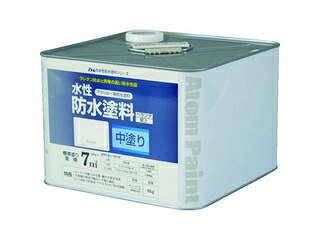 ATOM アトムサポート 水性防水塗料専用中塗り 8kg ホワイト 00001-23021
