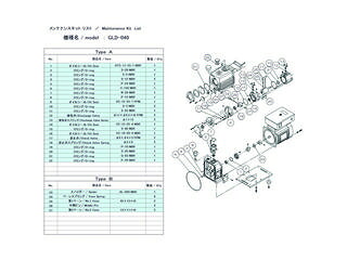 ULVAC アルうしろ側機工 GLD-040用検査と修理一揃いの道具A GLD-040 MAINTENANCEKIT A