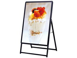 Tomoya 友屋 【代引不可】A型パネルスタンド　ＬＥＤグリップＡ　Ｂ1片面　39412BLK　ブラック 52,668円