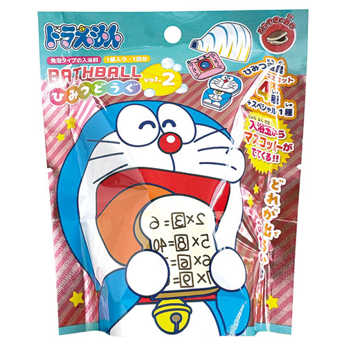 ノルコーポレーション 【1ケース(24個入)】バスボール 発泡タイプの入浴剤 ドラえもんひみつ道具2 OBDOB0801X24|エムスタ