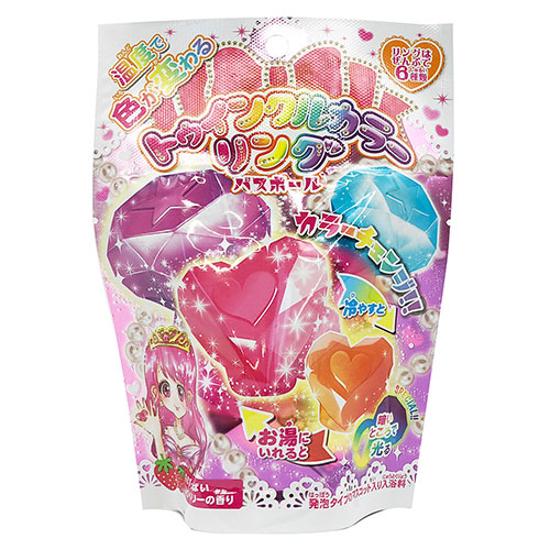ノルコーポレーション 【1ケース(24個入)】バスボール 発泡タイプの入浴剤 トゥインクルカラーリング OBHCR0101X24