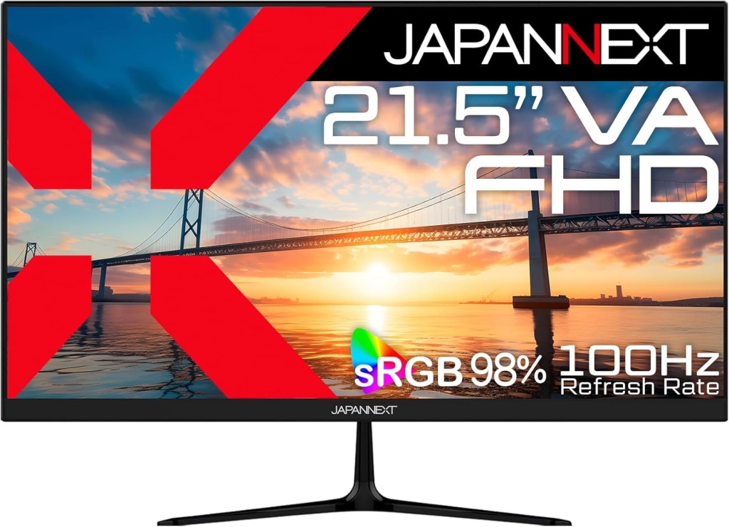 JAPANNEXT 21.5型 フルHD液晶モニター JN-V215DF（美品） JAPANNEXT 21.5型 フルHD(1920x1080) 液晶モニター JN-V215DF