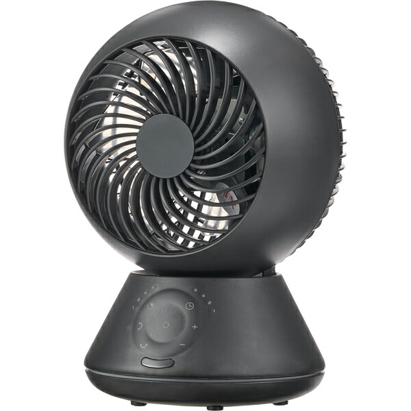 YUASA ユアサプライムス サーキュレーター DCモーター 15cm5枚羽根 20畳 3D首振りリモコン付き YB-DCL1590GFR K ブラック
