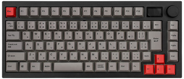Mistel ミステル キーボード Barocco Mistel MD750 Delight JIS (日本語配列/GATERON G Pro 2.0 赤軸) ML-MD750D-J-RD/BK｜エムスタ