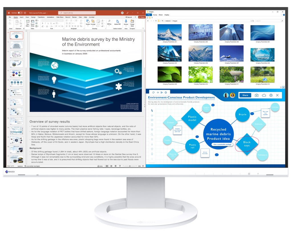 EIZO WQHD対応 FlexScan 27型カラー液晶モニター(USB Type-C、DisplayPort、HDMI/ホワイト) EV2720S-WT｜エムスタ