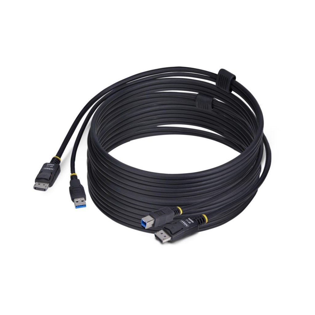 StarTech.com KVMケーブル/3m/DisplayPort 1.2 & USB 3.0 Type-A-Type-B 5Gbps/4K60Hz DU12210-KVM-CABLE