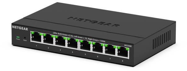 NETGAER ネットギア・インターナショナル MS308E マルチギガ(2.5G)8ポート アンマネージ・プラススイッチ MS308E-100JPS
