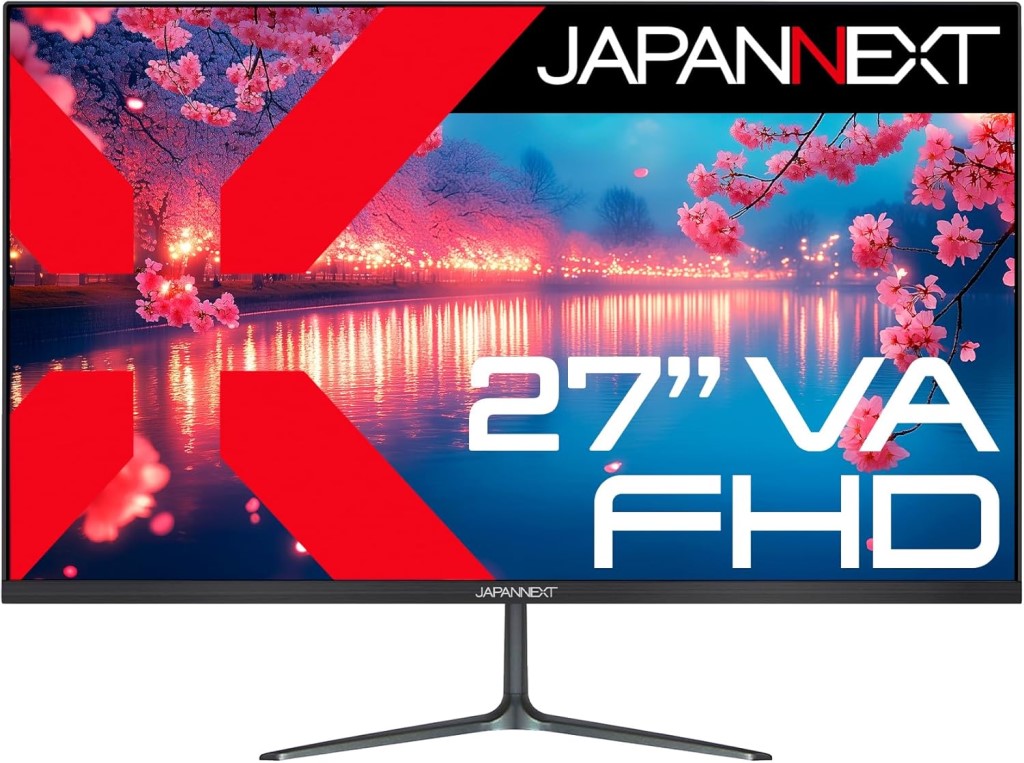 JAPANNEXT ジャパンネクスト フルHD対応27型液晶ディスプレイ(VA/HDMI/VGA/スピーカー/非光沢/2年保証) JN-V27FHD 単品購入のみ可(同一商品であれば複数購入可) クレジットカード 代金引換決済のみ|エムスタ