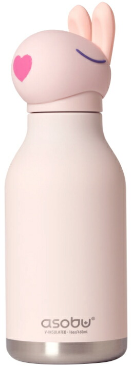 asobu アソブ ボトル おすすめ キャラクターボトル 460ml 保温保冷ステンレスボトル asobu BESTIE バニー SBV44BU