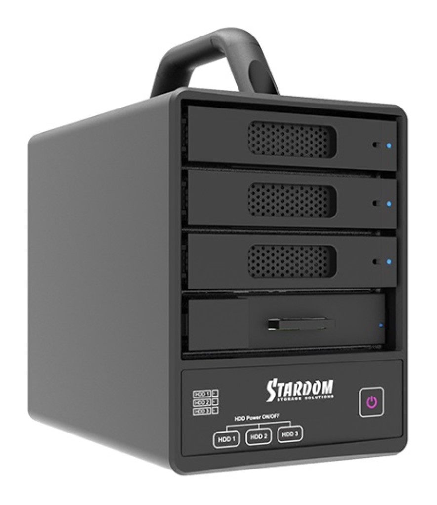 RAIDON TECHNOLOGY 4Bay USB3.2 外付ストレージ with C-Cケーブル ST4F-B32|エムスタ