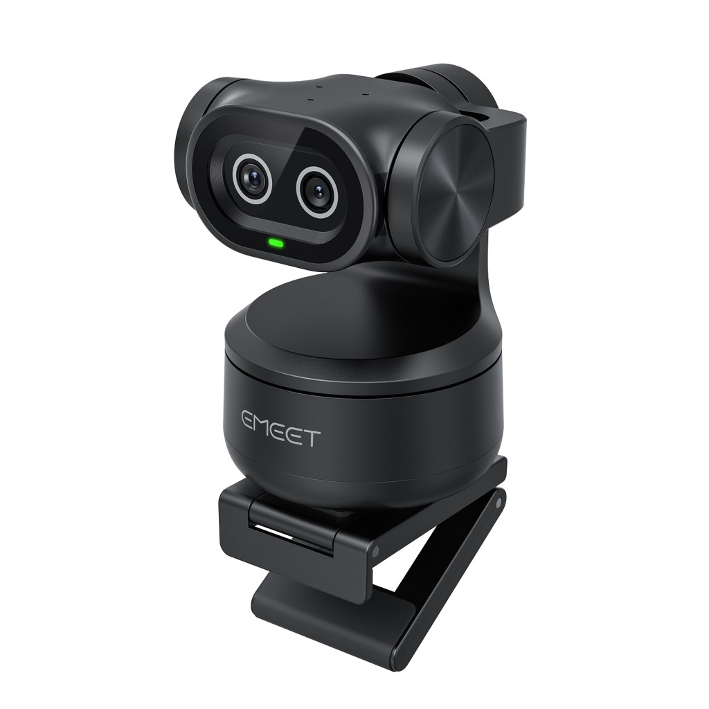 eMeet イーミート デュアルカメラ搭載AI PTZ 4Kウェブカメラ EMEET PIXY Black 4K E3138