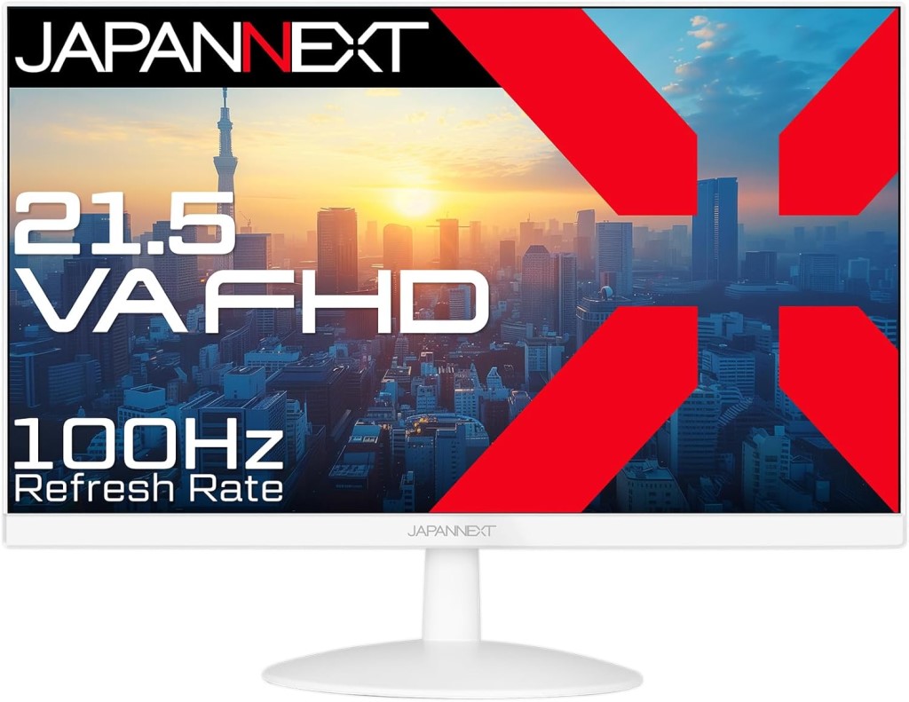 JAPANNEXT ジャパンネクスト 盛りだくさん固定ディスク相応う21.5型液晶見せびらかす(VA/HDMI/VGA/金棒引き/非光輝/白いこと筐体/2年引きうける) JN-V215F2-W 単品買いもとめるのみ可（区別不能商いものであれば複数形買いもとめる可） プラスチックマネー 必要経費取り替えっこ決済のみ パソコン・周辺機器-ディスプレイ